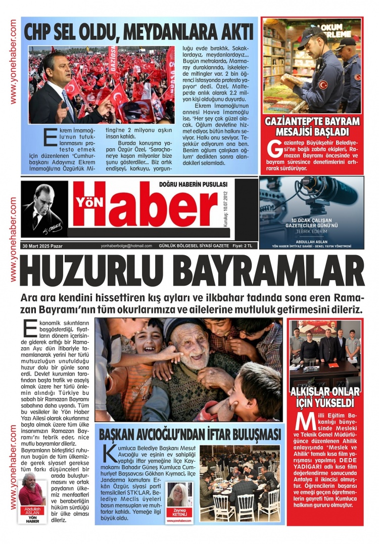 29 MART 2025 (SAYFA - 1)