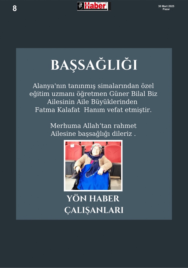 29 MART 2025 (SAYFA - 8)